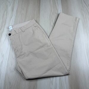 Sunspel Mens Light Stone Preppy Classic Regular Fit Chino Trouser Pants 38x32